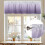 Cortina degradê roxa 42x12 polegadas, com bolso para varão, translúcida, compatível com varões padrão – 1 painel 6