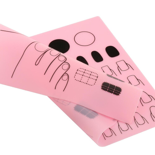 Σιλικόνης Nail Art Mat Φύλλο Μεταφοράς Σφραγίσματος Πρακτικής Mat Διαφανές 1