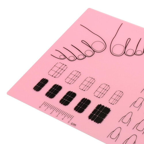 Σιλικόνης Nail Art Mat Φύλλο Μεταφοράς Σφραγίσματος Πρακτικής Mat Διαφανές 2
