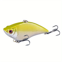 2PC Premium VIB Hard Bait Fishing Lure - 7cm/2.76in, 16g Sinking Crankbait with Rattle for Bass & Pike - Durable ABS Material