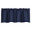 Cortinas de 57x18 polegadas para janelas de cozinha, cortinas blackout com borda ondulada para sala de estar e jantar (azul escuro) 3