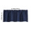 Cortinas de 57x18 polegadas para janelas de cozinha, cortinas blackout com borda ondulada para sala de estar e jantar (azul escuro) 4