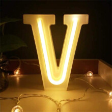 LED Neon Letter Lights, Light Up LED Letters Lights Light Up Marquee Letters Lights Letters Neon Signs Battery USB Warm