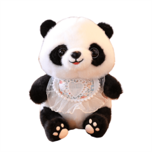 Słodka pluszowa panda, supermiękkie pluszowe zwierzątko na prezent, do pokoju dziecięcego, prezent na Walentynki i przytulny towarzysz, kolor