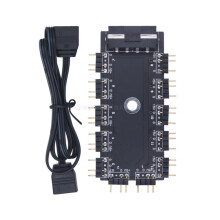 5V3-Pin ARGB-Schnittstellen-Hub ARGB-LED-Hub für konsistente Lichteffekte in PC-Systemen und Gaming-Setups Zubehör