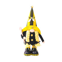 Gnomo di Pasqua retrattile da 43 cm (17 pollici), bambola di peluche, decorazione primaverile per la casa, per mensole/scrivanie, ornamento per
