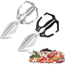 Ciseaux de cuisine Konluka – Robustes, multifonctionnels, compatibles avec les ciseaux à volaille en acier inoxydable tranchants, coupent les os,