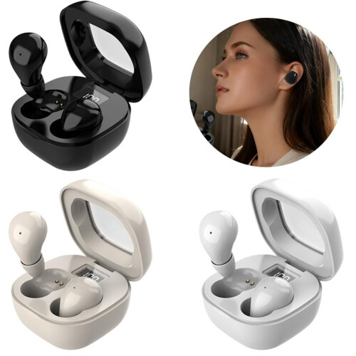 Mini auricolari wireless Bluetooth per dormire comodamente sul fianco, di lunga durata 1