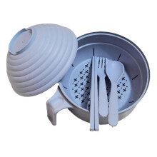 Bol à ramen de 935 ml pour micro-ondes avec couvercle, baguettes et cuillère – Compatible lave-vaisselle, utilisable à la maison, au bureau ou