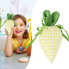 Sacchetti regalo a forma di carota per Pasqua, sacchetti con coulisse per dolcetti a forma di carota per la caccia alle uova, bomboniere per
