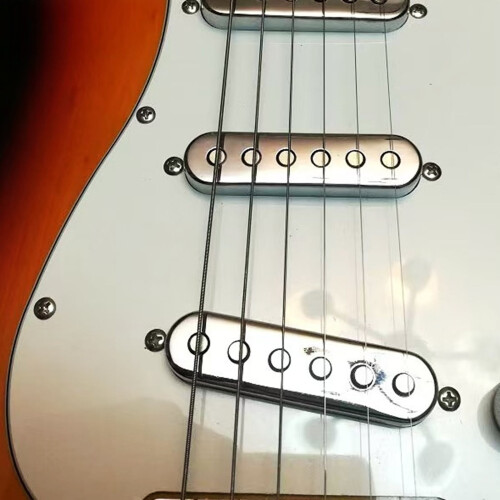 Professionell gitarrhalspickup metallskal halspickupskydd gitarrpickuplock gitarrljudförbättring metalltextur 1