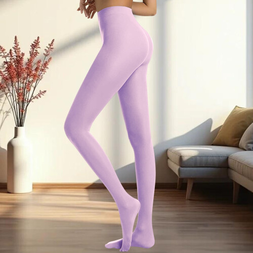 Καλσόν Opaque Control Top για γυναίκες, ψηλόμεσο, για έλεγχο της κοιλιάς, ανοιχτό βιολετί 1