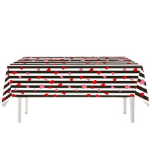 Nappe jetable à cœurs roses (183 x 137 cm), idéale pour la Saint-Valentin, les enterrements de vie de jeune fille et les soirées entre filles –