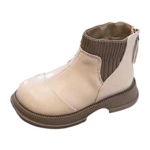 Girls Boots,Stylish Ankle Boots For Children For Autumn And Winter Comfortable Casual Booties For Kids,Toddler Boots,Z05 White,10.5-11 Years
