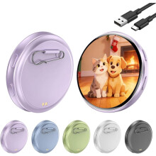 Pin's numérique pixel avec écran tactile HD, affichage photo/vidéo personnalisé, pin's anime pour sacs à dos – Compatible avec le cosplay, les