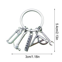 Multitool Keychain Pendant – Saw, Screwdriver, Wrench, Drill Tool Keyring, Portable Mini Tool Set for Home/Outdoor/Emergency Repairs
