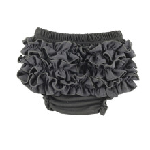 Bloomer en coton à volants pour bébé fille – Sous-vêtements doux et respirants de style princesse, noir, 6 à 12 mois, adapté au quotidien