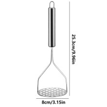 Potato Crusher Pusher Fruit Tools Ground Beef Masher Stainless Steel Avocado Press Creative Mud Press Mashed Potato Ricer Press