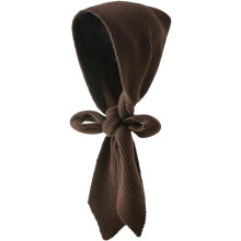 Gorro feminino de inverno tricotado com capuz, cor lisa, cachecol longo, touca, xale quente, lenço para a cabeça, gorro pulôver para inverno e