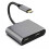 USB-C 4-poorts displaydock van aluminium 4K@30Hz 1