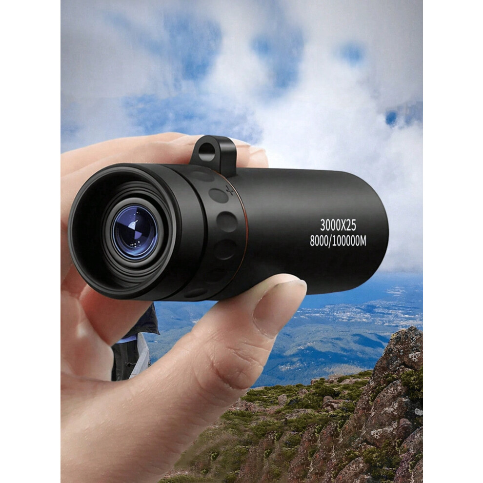 Hd Long Range Adult Monocular Telescope, Fmc Coated, Compact & Powerful For Outdoor Adventure Black 9496895120908