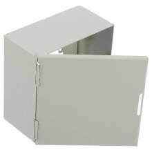 Cache-prise murale verrouillable vert clair, en fer, 12,4 x 12 x