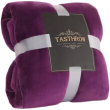 Large Flannel Fleece Throw Blanket, 6080 Inch - Cozy Lightweight Thick Blanket - All Seasons Suitable for Women, Men and Kids (Purple)