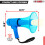 Αδιάβροχο ηχείο PA με κόρνα Bull Horn 50W, φακός εμβέλειας 800 μέτρων, δυνατός ενισχυτής 6