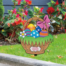 Acryl paas-grondpaal voor buiten, terras, decoratieve tuinbordjes voor de lente, feestdagen, tuin, gazon en huisdecoratie.