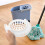 Mop Bucket Merchandise Basket Plastic White 1Set 1