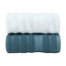 Serviettes de bain absorbantes en coton rayé multicolore, 35,5 x 76 cm, pour adultes (hommes et femmes), épaisses et douces, lot de 2.