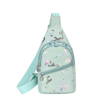Lett midjeveske til løping, justerbart crossbody-belte med doble glidelåslommer, utendørsaktiviteter, reise, jogging, nødvendigheter (grønn)