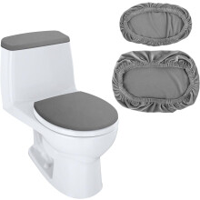 Lot de 2 protège-sièges de toilette Happon – Doux, absorbants, avec fond élastique, compatibles avec les toilettes standard