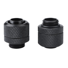 Tube Fitting, Water Cooling Fitting Brass G 1/4 Plating 2PCS Compact For PC Water Cooling