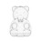 Bear-Shaped Candy Boxes Reusable Clear Plastic 12 pcs 5