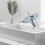 Copper Bathroom Faucet with Glass Handle, Single Hole 4