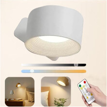 Applique murale Infinity – LED rechargeable, télécommandée, rotative à 360 pour chambre/table de chevet – Compatible avec Lights of Sweden