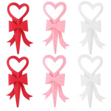 6-teiliges Set mit floralen Strauß-Verpackungsfolien – Romantisches Rot, Rosé