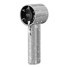 Přenosný turbo ventilátor Diamond, dobíjecí, tichý, LED, 1 ks
