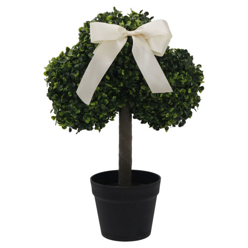 Arbore artificial din buxus, 50 cm, cu ghiveci
