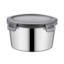 Boîte de conservation des repas en acier inoxydable 316 avec couvercle, grande capacité, pour un usage quotidien.