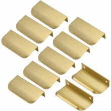 Gold Zinc Alloy Cabinet Handles 10 pcs 64mm