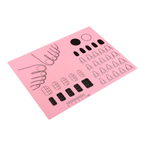Σιλικόνης Nail Art Mat Φύλλο Μεταφοράς Σφραγίσματος Πρακτικής Mat Διαφανές