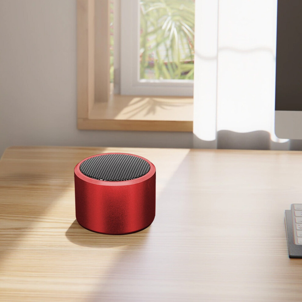 Bluetooth Speaker Portable 300Mah Bass Hd Sound Red 9066521253784