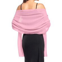 Xale de chiffon feminino para noiva, dama de honra e vestido de casamento, rosa choque, tamanho único.