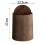 Walnut Brown Rotating Bathroom Trash Can with Lid10L 3