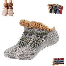 Kelvono Winter Wool Socks, Non-slip Warm Thick Floor Socks, Soft, Skin-Friendly and Warm for Men and Women