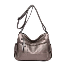 Umhängetasche, geräumige Ledertasche für Damen mit mehreren Fächern, modische Messenger-Bag für Arbeit, Reisen, Shopping und den Alltag