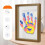 Family Handprint Kit Memory Frame with Paints Keepsake Craft Set(Brown) 1