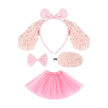1/3/4 Pieces Kids Dog Costumes Set Fancy Dress Costume Kits Accessories for Christmas Halloween Cosplay Party